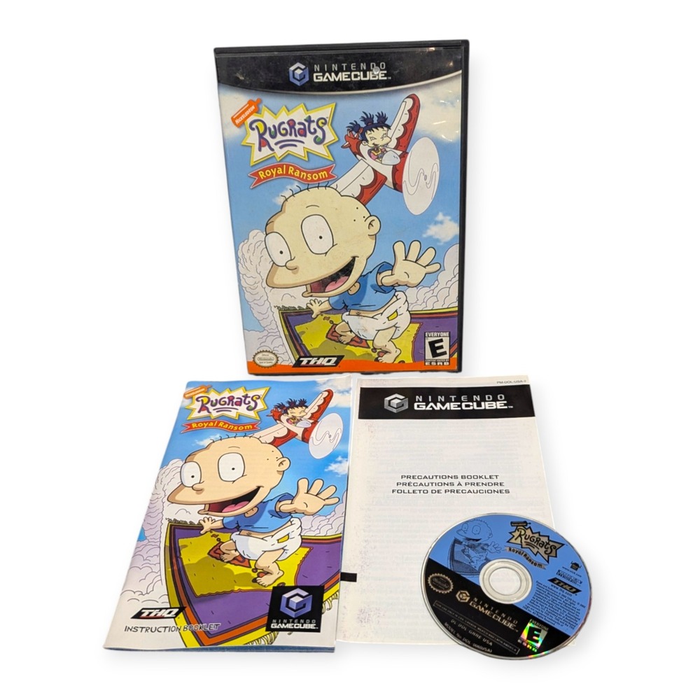 Rugrats Royal Ransom Nintendo GameCube CIB Tommy Pickles THQ 2002 Video Game